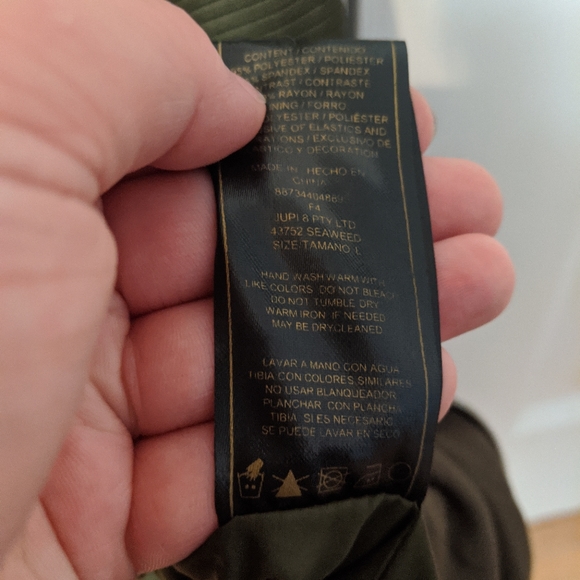 Rare Kim Kardashian Khaki Vest Jacket Sz L NWT - Picture 9 of 10